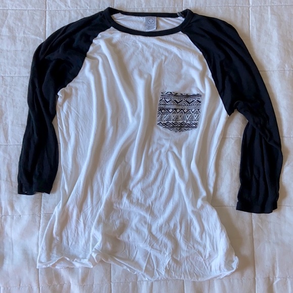 Empyre 3/4 Sleeve Tribal Pocket Baseball Tee - Picture 7 of 7